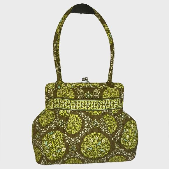 Vera Bradley Alice “Sitting in a Tree” Kiss Lock Purse – Rare Blue Bird Print - Picture 2 of 11